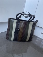 radley bag Multi Striped colours Leather Medium Size Used Once Stunning Con