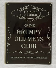 Metal Poster - Grumpy Old