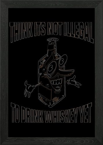 Whiskey drinker quote framed - drinker,