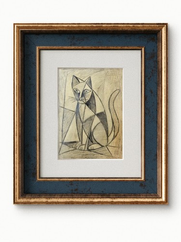 Pablo picasso drawing - drawing, on