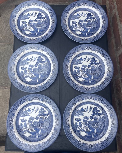Churchill blue willow - 6, x