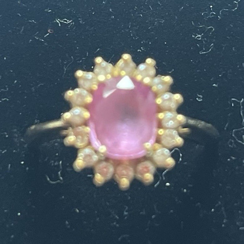 18ct yellow gold - gold, oval