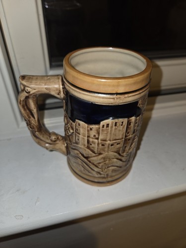 Vintage ceramic beer stein - vintage,