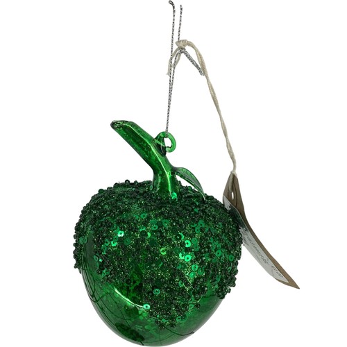 Shiny green glass - green, bauble