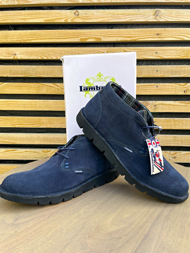 Bnib lambretta navy blue suede - bnib,