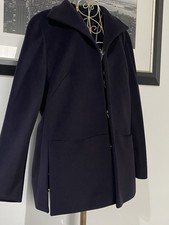 Louis Feraud Coat Angora LambsWool Purple Women Coat Jacket  Size UK 14