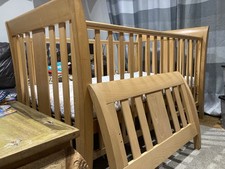 Pine Cot Bed And Mattress SP3