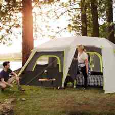  CORE 10 MAN PERSON LIGHTED INSTANT CABIN TENT CAMPING LARGE FAMILY QUICK SETUP