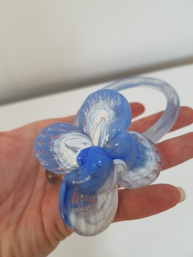Murano art glass lily flower - art,