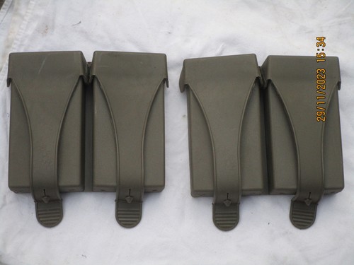 Olive pair plastic - bw, pair,