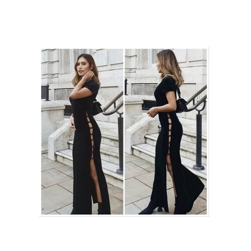Zara green velvet - velvet, maxi
