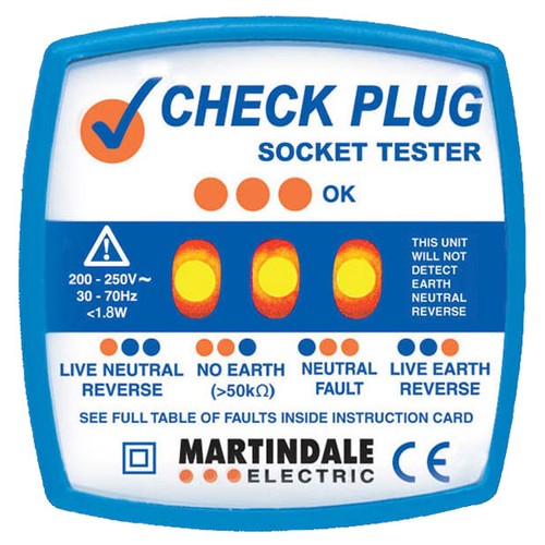 Martindale socket tester - tester, plug
