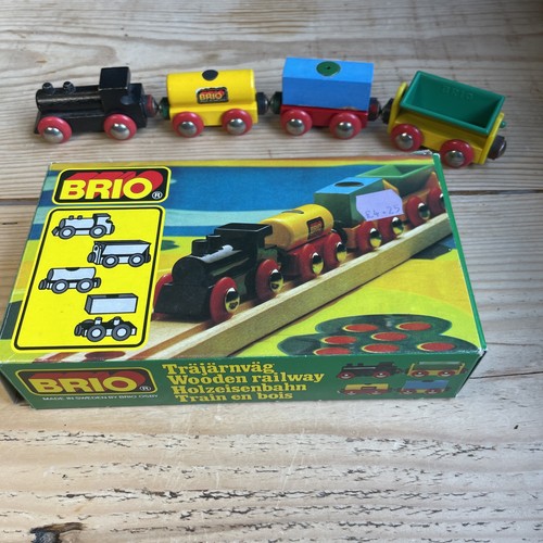 1980 brio train set wooden - brio,