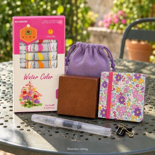 Mini watercolour travel kit - watercolour,