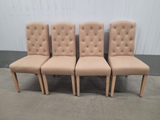 4 x NEPTUNE SHELDRAKE DINING CHAIRS, BUTTON BACK