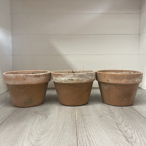 Vintage terracotta pots - pots, 17cm