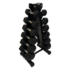 Hex Dumbbell Set with Tree Rack Stand 2.5k - 15kg- Free Weights set