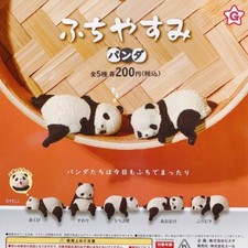 Resting Panda Mascot Figure