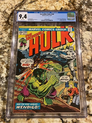 Incredible hulk 180 cgc - cgc, 9.4