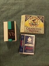 3 Cigarette Packets Players No