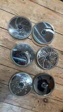 Set of used Slicing/Grating stainless steel blades for Kenwood Food Processor