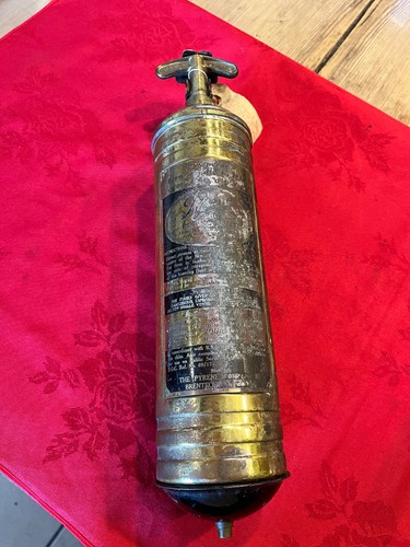 Vintage brass pyrene fire - vintage,