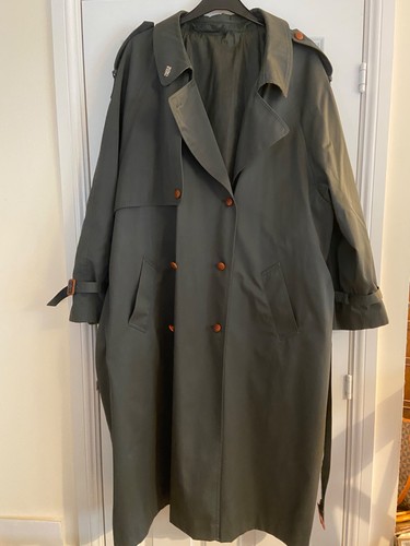 Khaki trench coat style - coat,