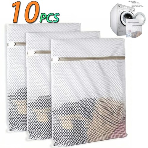 Zipped wash laundry bag - zipped, gray