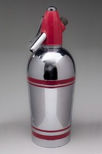 Chrome n Red Soda Siphon