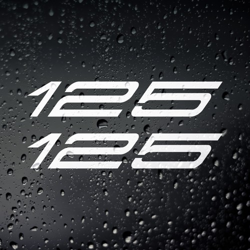 125 motorcycle stickers - stickers, 2