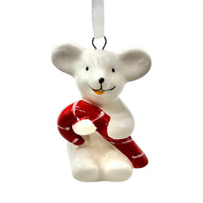 Ceramic teddy mouse with candy