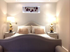 John Lewis & Partners Rose Mist Upholstered Double Size Bed Frame FREE?SHIPPING