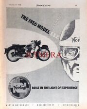 Vintage NORTON 'ES 2' Motor Cycle Advert : Original 1954 Print 671/08