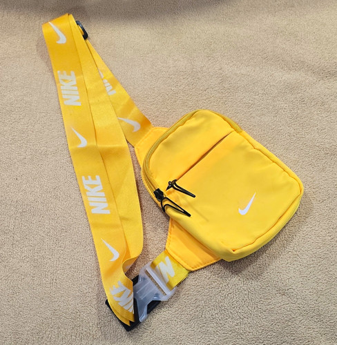 Nike yellow logo crossbody bag - logo,