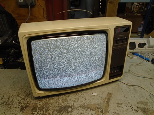 Vintage 1980s colour crt - vintage,