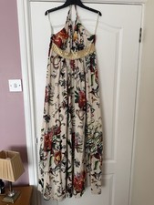 Firetrap Bellamy Maxi Dress Multicolour Floral Sleeveless Medium UK12
