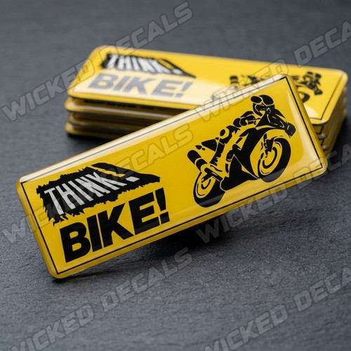 Think bike domed - gel, badge