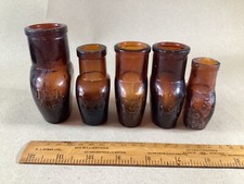 SET OF 5x OXO ADVERTISING JAR POTS BOTTLES - as found dug condition. c1900