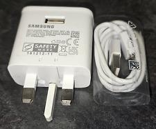 Original Samsung Adaptive  Fast Charger Model:EP-TA200 + Type-C USB Cable Both