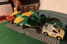 Lego Duplo Cargo Plane , Airport Vehicle , Forklift Pallet Etc - LEGOVILLE 90’s