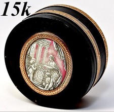 Antique snuff box grisaille - antique, box,