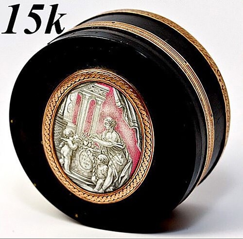 Antique snuff box grisaille - antique,