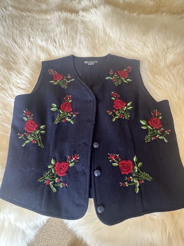 Boiled wool gilet ladies size - wool,