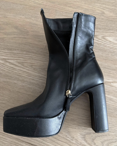 Zara women black leather - zara, women's