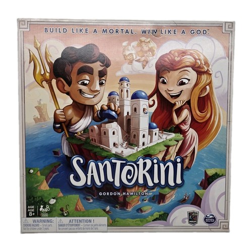 Santorini board game spin - board,