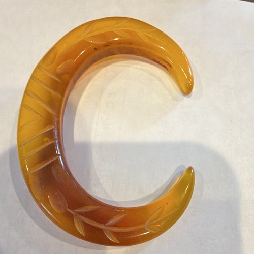 Bakelite crescent moon heavily - crescent,