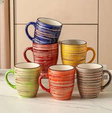 6pcs Vintage Coffee Cup Set