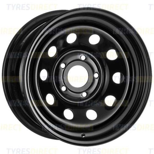 16x8 black modular steel wheel - 16x8,