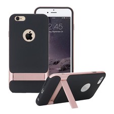 Case For iPhone 7 8 6 SE 2020 2022 X / XS Shockproof Silicone Stand Phone Cover