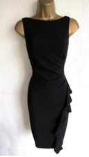 Coast Womens Dress UK 14 EU 42 US 10 Black Evening Cocktail Party